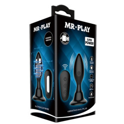 Mr Play - Plug Anal Avec Télécommande Vibration Noire